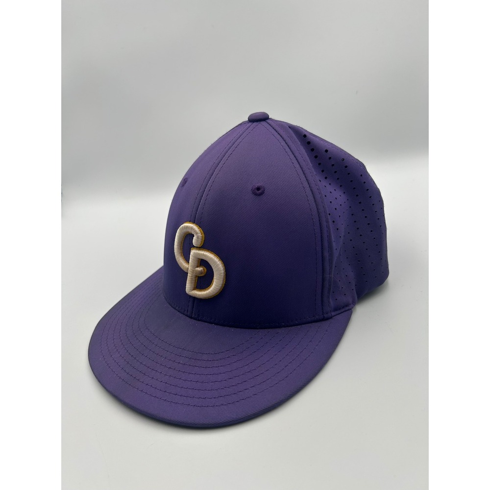 Pacific Headwear 474 Purple Raiders CD Logo Performance Baseball Cap Hat SM-MD